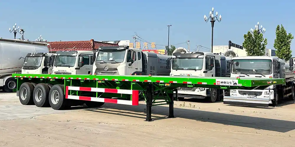 tri axle flatbed trailer