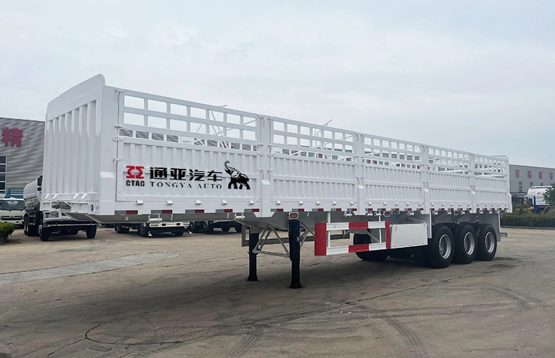 3 Axle 60 Ton Fence Cargo Semi Trailer for Sale Price