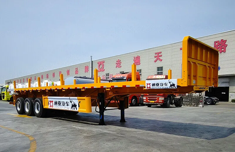 Side Dump Flatbed Semi Trailer