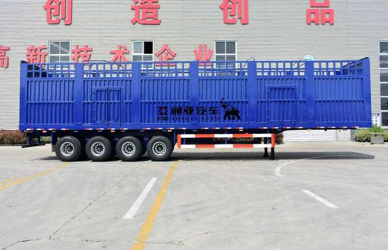 4 Axle 60 Ton Fence Cargo Semi Trailer for Sale Price