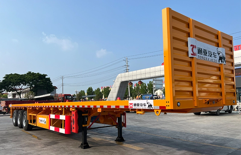 Flatbed Semi Trailer with Ladder
