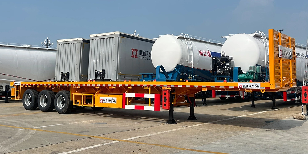 2025 New Model Tri Axle Flatbed Trailer for Sale