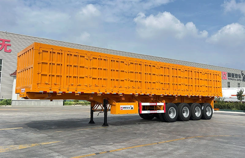 120T 4 Axle Side Dump Semi Trailer