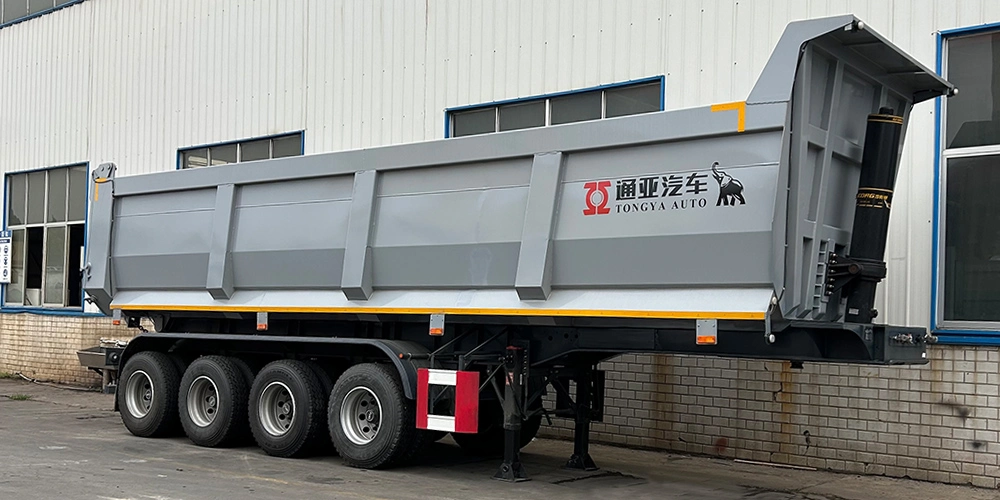 4 Axle 100 Ton Tipper Semi Trailer