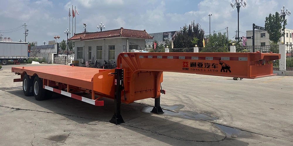 2 Axle Semi Low Bed Trailer