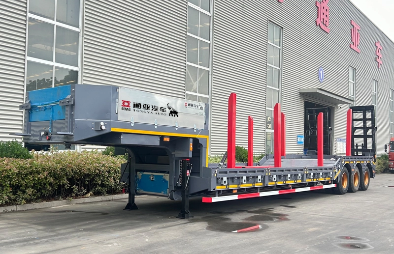 High Low High Low Bed Semi Trailer with Column